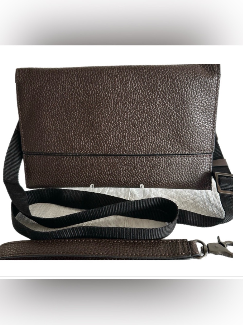 Zara Brown Crossbody Bag with Wristlet Pouch-NWOT